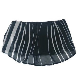 Black and White Tube Crop Top